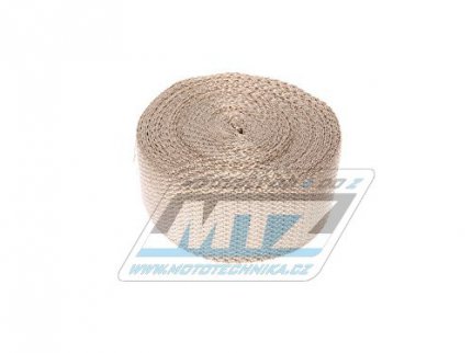 Páska izolační na výfuk 50mm / návin 10m (1200°C) - mosaz