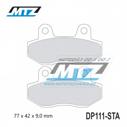 Destiky brzdov DP111-STA - sms Standard