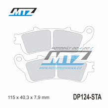 Destičky brzdové DP124-STA - směs Standard