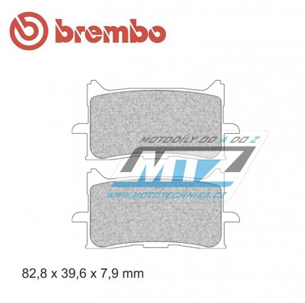 Destiky brzdov Brembo (originl Brembo Genuine Parts) 07HO62SA