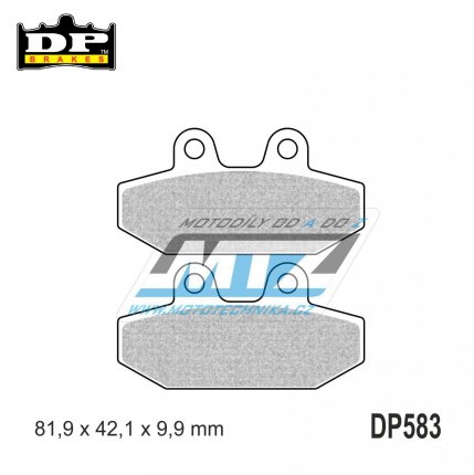 Destiky brzdov DP Brakes DP583 - sms Premium OEM Sinter