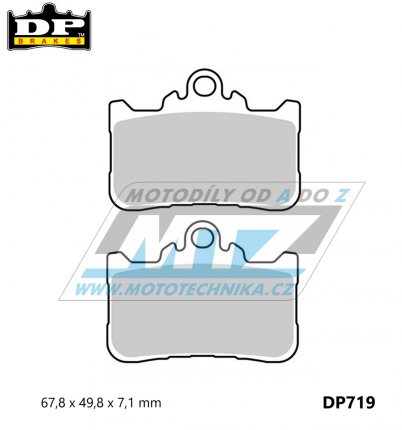 Destiky brzdov DP Brakes DP719 - sms Premium OEM Sinter