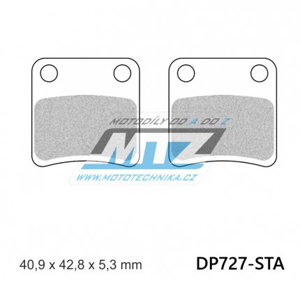 Destiky brzdov DP727STA - sms Standard
