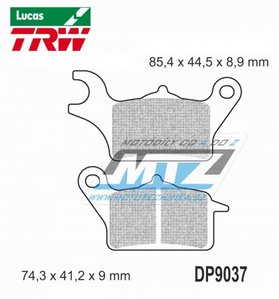 Destiky brzdov DP9037-LU TRW Lucas MCB882 - sms Allround