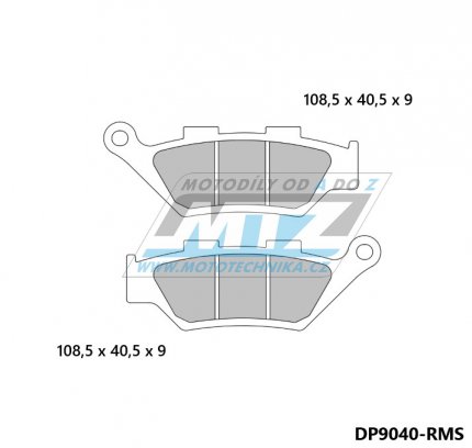 Destiky brzdov DP9040 - sms organick