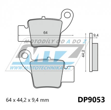 Destiky brzdov DP9053 - sms Sinter-TECH