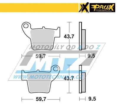 Destičky brzdové DP921 - PROX 37.208202