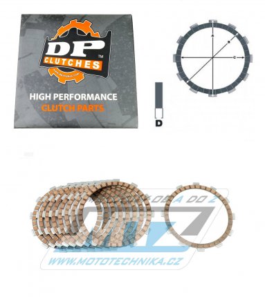 Lamely spojkov tec (s obloenm) DP CLUTCHES DPC5513-9 - KTM EXC400 / 09-11 + EXC450R+EXC530R / 08-11 + 560SMR / 06-07 + Husaberg FE390+FX450 / 10-12 + FE450+FE570 / 09-12