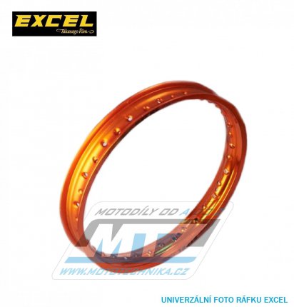 Ráfek motocyklový 2,15x18" 36H (předvrtaný / 36otvorů) Excel Takasago - oranžový - KTM+Husaberg