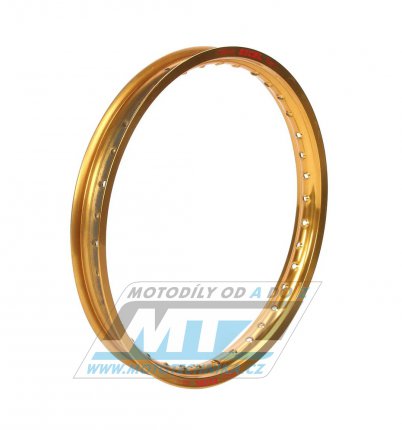 Ráfek motocyklový 1,60x21" 36H (předvrtaný / 36otvorů) Excel Takasago - zlatý - KTM+HG+Japan (Yamaha+Kawasaki+Suzuki+Honda)