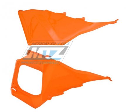 Bočnice air-boxu KTM 125+144+150+250SX + 250+450SXF / 07-10 + 125+200+250+300EXC + 250+450+530EXCF / 08-11  Husaberg TE125+TE250+TE300 / 11-12 - oranžové