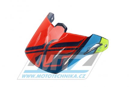 Kilt na pilbu Fly Racing - FLY Helmet Peak - luto-modro-erno-erven