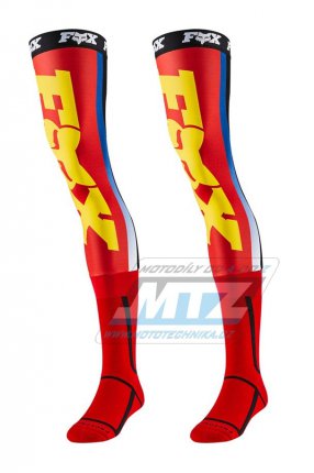 Podkolenky/Nadkolenky FOX LINC KNEE BRACE SOCK - erveno/lut - velikost M