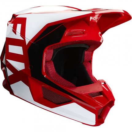 Pilba FOX V1 Prix Helmet MX20 Flame Red - erven (velikost XS)