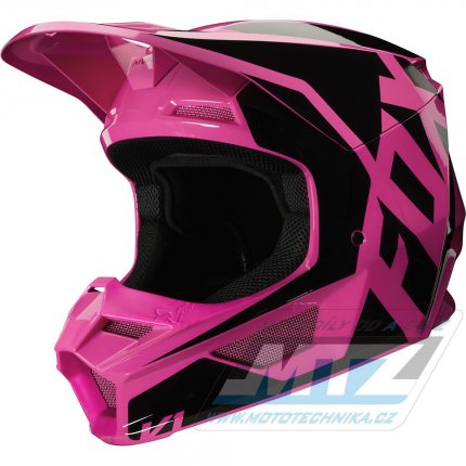 Přilba FOX V1 Prix Helmet MX20 - růžová (velikost M)