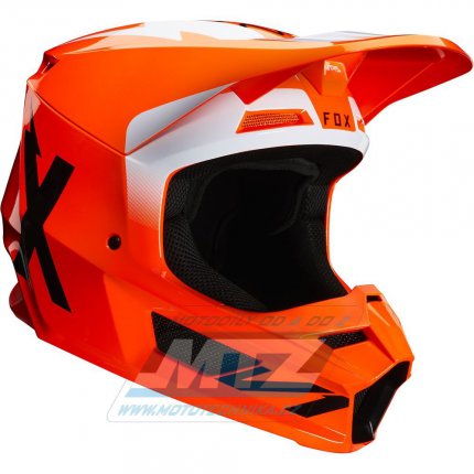 Pilba FOX V1 WERD Helmet MX20 Orange Fluo - oranov (velikost M)