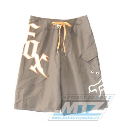 Kraťasy Fox Stacked Boardshort - hnědé - velikost 28