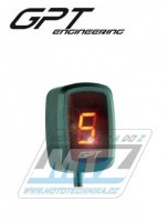 Ukazatel zaazen rychlosti digitln GPT EVO1 - erven - VPRODEJ (prasklina zadnho krytu)