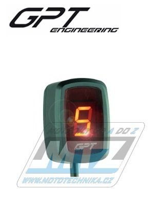 Ukazatel zařazené rychlosti digitální GPT EVO1 - červený - VÝPRODEJ (prasklina zadního krytu)
