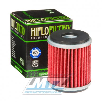 Filtr olejov HF141 (HifloFiltro) - Yamaha YZF250+YZF450 + WRF250+WRF450 + VP125 X-City + WR125X+WR125R + Beta 125RR + Fantic 125 Caballero + Gas-Gas ECF250+ECF300 + HM CREF 125 + MBK 125 Skycruiser + Rieju 125 Marathon + TM MX/EN 250+300+450+530