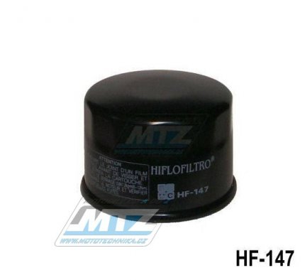 Filtr olejový HF147 - Yamaha FZS600 Fazer + XVS1300 Midnight Star + XP500 TMax+XP530 TMax + YFM660 Raptor+YFM700 Grizzly+YFM700 Kodiak + Kymco 5MXU+UXV+X-Citing+My Road