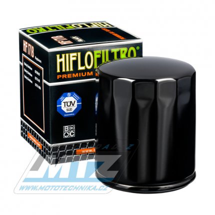 Filtr olejový HF171 (HifloFiltro) černý - Buell 1200 + Harley Davidson FLD Switchback + FLDE Deluxe + FLFB Fat Boy + FLHT Electra Glide + FLHR Road King + FLHTK Ultra Limited + FLHX Street Glide + FLS Softtail Slim + FLST Heritage Softail...
