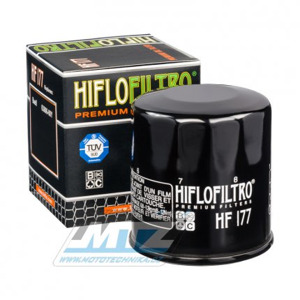 Filtr olejov HF177 (HifloFiltro) - Buell 500 Blast + 900 Firebolt + 900 Lightning + 1200 Lightning + 1200 Ulysses + CF Moto MT650+NK650+GT650+SR450