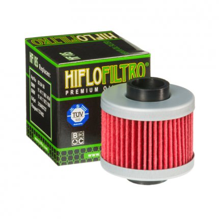 Filtr olejov HF185 (HifloFiltro) - Adly 200S ATV+220S Sentinal + Aprilia 125Leonardo + 150Scarabeo + 200Scarabeo + BMW 125C1+200C1 + Peugeot 125Citystar i.e. + 125 Satelis + 125 Satelis 2 Premium + 200 Citystar i.e.