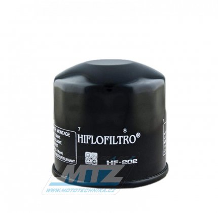 Filtr olejový HF202 - Honda VF400 + VF500 + VT500 + VT500 Shadow + VT500 Eurosport + CBX750 + VF750 + VF750 Magna + VT800 Shadow + VF1000 + VF1100 + Kawasaki EN450+EX500+VN700+VN750