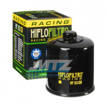 Filtr olejov HF303RC (HifloFiltro) ern - Access 450 + Bimota 1000 + Honda 40hp + CB400+CBR1000+VT1100 + Kawasaki KVF400 Prairie+ Jet Ski STX+KLF400 + ZX600 + Z1000 + Polaris 400 Ranger+500 Sportsman + Yamaha YFM660 Grizzly+FX Cruiser+YZF-R1