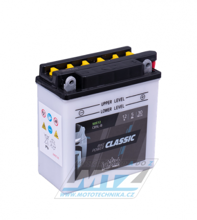 Baterie (akumultor motocyklov) 12N5-3B (12V-5Ah)
