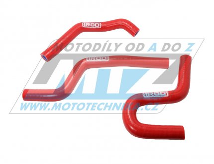 Hadice chladiče Honda CR80+CR85 / 98-07 - červené (sada 3 ks)