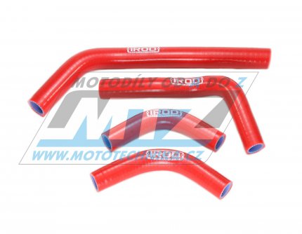 Hadice chladiče Honda CRF250R / 04-09 + CRF250X / 04-17 - červené (sada 4ks)