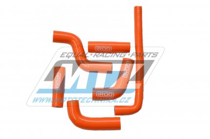 Hadice chladiče KTM 400EXC+450EXC+520EXC+525EXC / 02-07 + 450SMR+525SMR+560SMR - oranžové (sada 6ks)