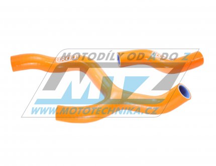 Hadice chladiče KTM 250SXF / 13-15  + 350SXF / 11-15 - oranžové (sada 2ks)
