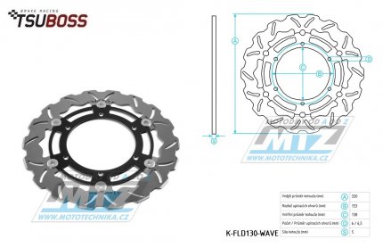 Kotou brzdov nerezov (320/138/6D) - zubat design - KTM 790Adventure+890Adventure + 1050Adventure+1090Adventure+1190Adventure+1290Super Adventure + Husqvarna Norden901