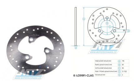 Kotou brzdov (190/58/3D) - Longjia Exactly + GY6 50 + GY6 Moped + nsk sktry + nsk tykolky
