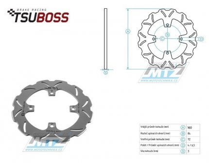 Kotou brzdov (160/72/4D) - HM Baja10 / 01-02 + CRX10 / 01-02 +