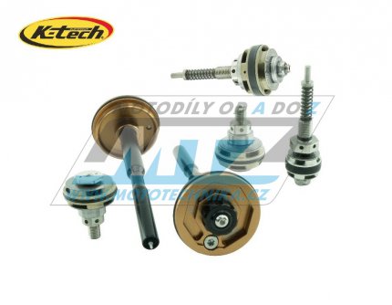 Sada pístků přední vidlice K-Tech ORVS pro WP 48 XACT - KTM EXC+EXCF / 24-25 + Husqvarna TE+FE / 24-25 + Gas-Gas EX+EXF
