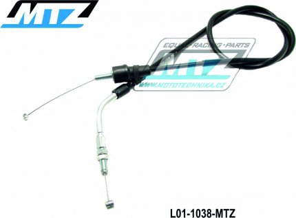 Lanko plynu Suzuki LTR450 / 06-09 + LTZ400 / 09-14 (ATV/čtyřkolka) pro montáž s rychlopalem (Vortex)