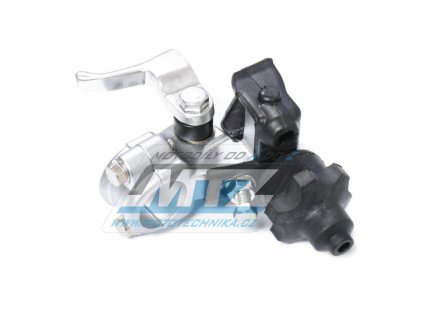 Objímka spojkové páčky Honda CRF250R / 04-09 + CRF450R / 04-08 + CRF150R / 07-18 + CRF450X + CRF250X / 04-17 s páčkou dekompresoru a gumovými kryty - kovaná