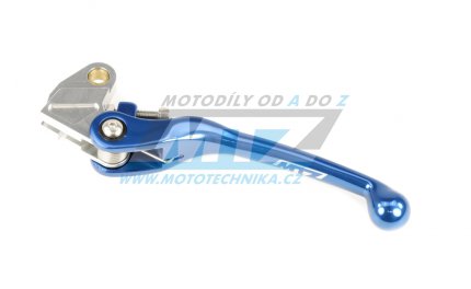 Páčka spojky FLEX (výklopná) Kawasaki KX65+KX80+KX85 + KX125+KX250+KX500 + KXF250 + Suzuki RMZ250+RMZ450+RMX450Z - barva modrá