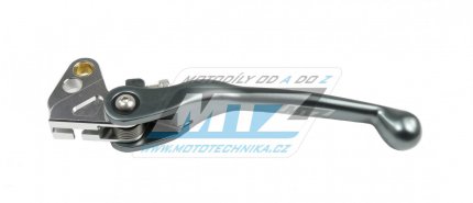 Páčka spojky FLEX - Yamaha YZ80+YZ85+YZ125+YZ250+YZF400+WRF400 + WR250R+WR250X + TTR125+TTR250+XT250X + Suzuki RM85+RM125+RM250 - barva gunmetal