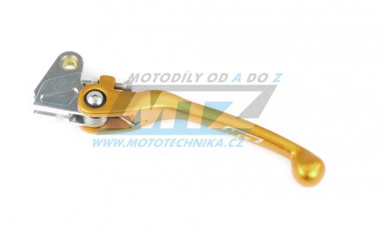 Páčka spojky FLEX Yamaha YZ125+YZ250 + YZF250+YZF426+YZF450 + WRF250+WRF400+WRF426 + Kawasaki KX125+KX250+KXF250 + Suzuki RMZ250 - zlatá