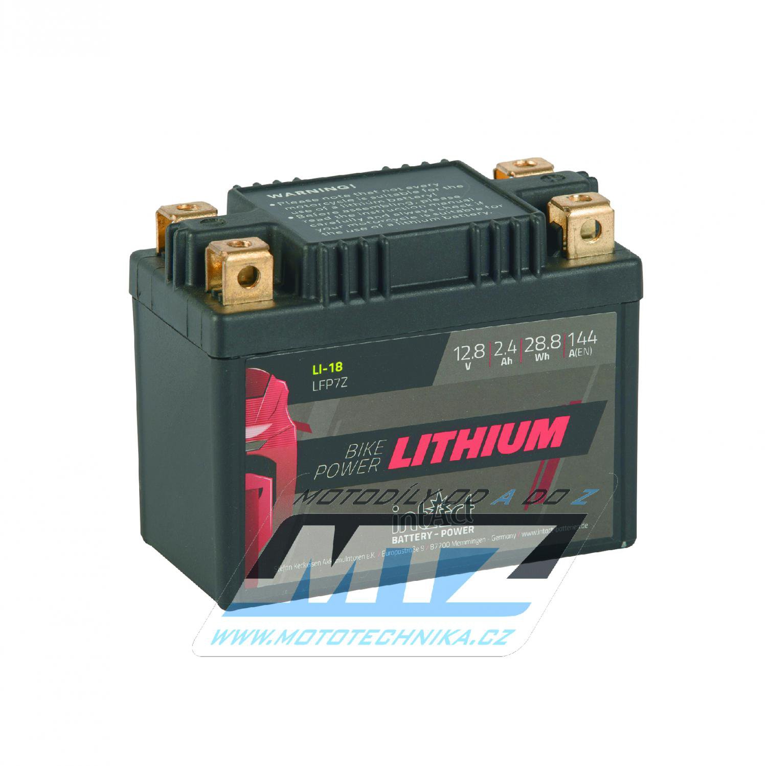 Batterie moto Lithium-ion 12V 28,8Wh LFP7Z / YTZ7S - Batteries Moto
