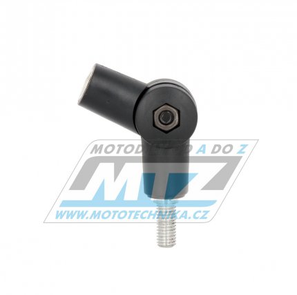 Adaptr/Drk zrctka s kloubem - vnj zvit M8 / vnitn zvit M10 - barva ern