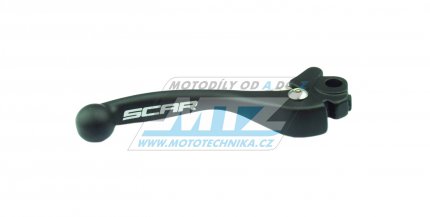 Páčka brzdy SCAR - ČERNÁ - Yamaha YZ85 + YZ125 + YZ250 + YZF250 + YZF426 + YZF450 + WRF250 + WRF426 + WRF450 + Suzuki RM85 +  RM125 + RM250 + RMZ250 + RMZ450 + Kawasaki KX65 + KX85 + KX125 + KX250 + KXF250 + KXF450 - černá