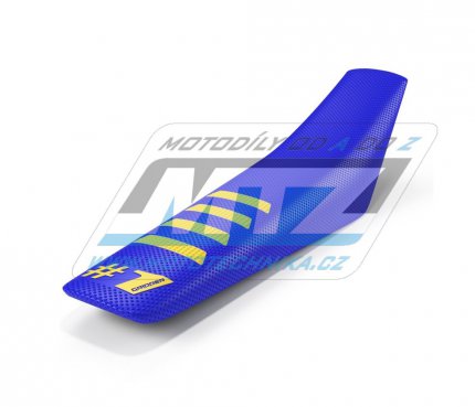Potah sedla OneGripper RIBBED Seat Cover - modro-žlutý