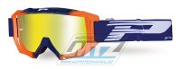 Brýle Progrip 3200FL MULTILAYERED - fluo oranžovo/modré