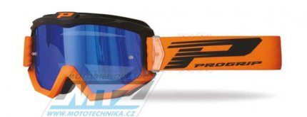 Brýle Progrip 3201-FL Mirrored - Dual Color - černo-oranžové